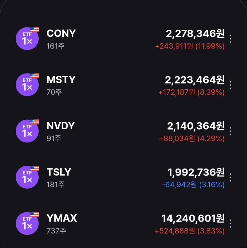 일드맥스-주간배당-주가
